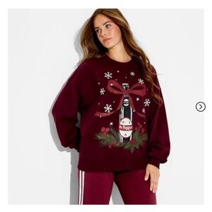 Target Dr Pepper Christmas burgundy sweatshirt